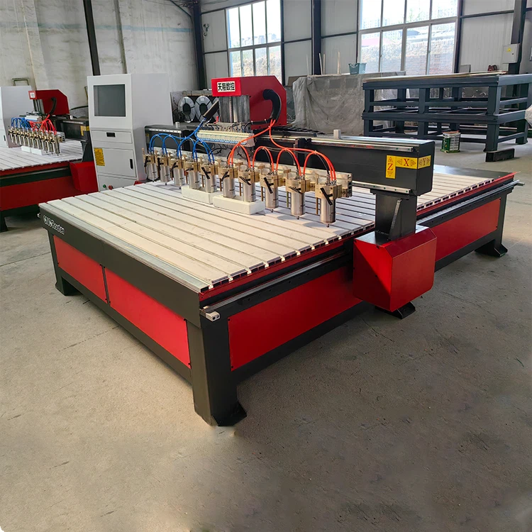 Máquina de gravação de relevo de várias cabeças